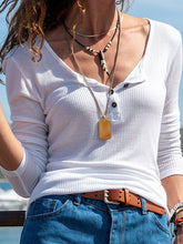 Load image into Gallery viewer, Casual Long Sleeve Button Collar Thin Blouses
