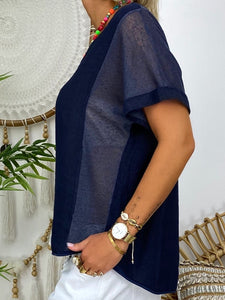 Casual V-Neck Short Sleeve T-Shirt