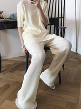 Load image into Gallery viewer, Fashionable Simple Casual Loose Comfortable Top Pants Suit
