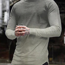 Load image into Gallery viewer, Men&#39;S Trendy Casual Plaid Gradient Long Sleeve T-Shirt
