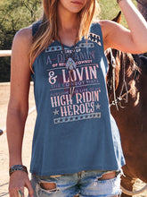 Load image into Gallery viewer, Casual Letter Printed Sleeveless T-Shirt
