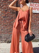 Load image into Gallery viewer, V-neck Solid Color Vest Loose Suit
