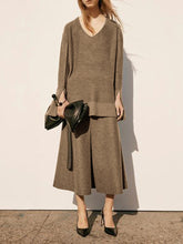 Load image into Gallery viewer, Deep V-Neck Long Sleeve Simple Women&#39;S Suit
