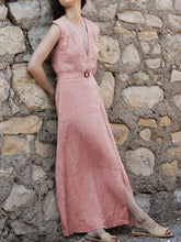 Load image into Gallery viewer, Casual Loose Sleeveless Striped Dress
