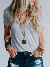 Load image into Gallery viewer, Casual Lace Knitted T-shirt Top
