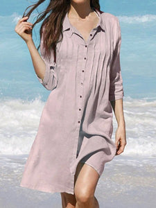 Casual Button Dress