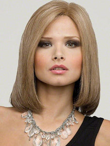 Blonde Hair Tail Curling Inward Shoulder Short Synthetic Wigs