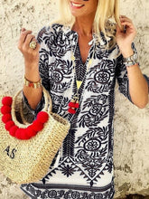 Load image into Gallery viewer, Plus Size Dresses Boho Holiday Tribal Dresses
