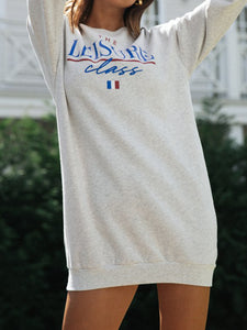 Simple Pattern Round Neck Long Sleeve for Women