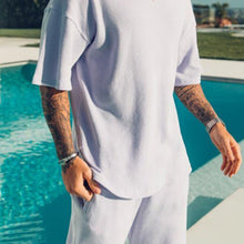 Load image into Gallery viewer, Men&#39;S Casual White Loose Sports Suit
