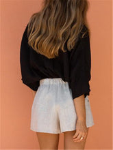 Load image into Gallery viewer, Solid Color V-neck Loose Shirt Suit
