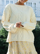 Load image into Gallery viewer, Casual Loose Solid Color Round Neck Sweater
