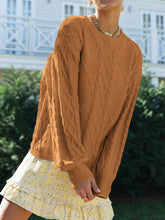 Load image into Gallery viewer, Casual Loose Solid Color Round Neck Sweater
