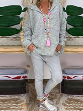 Load image into Gallery viewer, Simple Casual Loose Hooded Sweater Pants Suit
