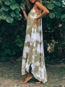 Casual Loose Tie-Dye Maxi Dress