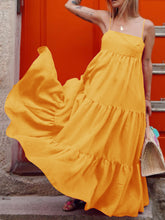 Load image into Gallery viewer, Summer Pure Color Slip Maxi Dress
