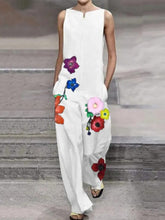 Load image into Gallery viewer, Stylish Elegant Retro Loose Floral Jumpsuit
