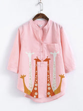 Load image into Gallery viewer, Pink Animal Sweet Shirts &amp; Tops
