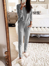 Load image into Gallery viewer, Casual Loose Long Sleeve Top Pants Knitted Suit
