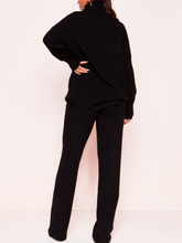 Load image into Gallery viewer, Half-Neck Sweater Trouser Suit

