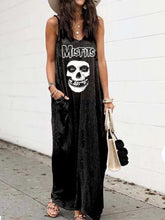 Load image into Gallery viewer, Sleeveless Dress with Casual Sling Print
