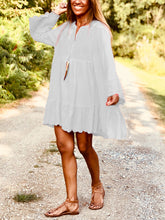 Load image into Gallery viewer, Bohemian Casual Loose V Neck Maxi Sleeve Dress
