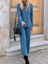 Load image into Gallery viewer, Casual Loose Solid Color Turtleneck Two-piece Suit

