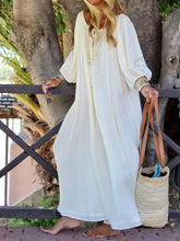 Load image into Gallery viewer, Elegant Simple Loose Long Sleeve Maxi Dress
