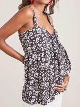 Load image into Gallery viewer, Fashion Strapless Floral Print Maternity Top
