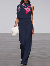 Load image into Gallery viewer, Casual Loose Floral Print Sleeveless Jumpsuit
