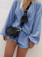 Load image into Gallery viewer, Solid Color Warm Plush Leisure Suit
