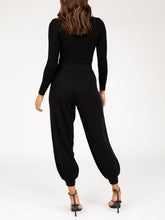 Load image into Gallery viewer, Long Sleeve Cropped Top and Loose Trousers Suit
