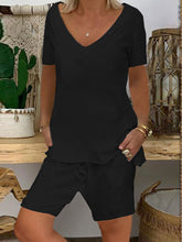 Load image into Gallery viewer, Casual Fashion Solid Color V-neck Suit
