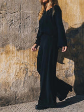 Load image into Gallery viewer, Fashionable Casual Loose Shirt Pants Knitted Suit
