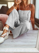 Load image into Gallery viewer, Casual Striped Sleeveless Suit
