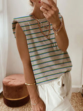 Load image into Gallery viewer, Striped Sleeveless Casual Top

