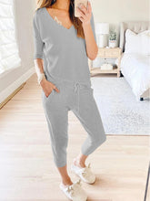 Load image into Gallery viewer, Special Long Sleeve Top and Drawstring Lounge Pants Set
