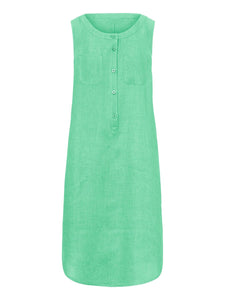 Kaftan Shift Buttoned Solid Casual Dresses