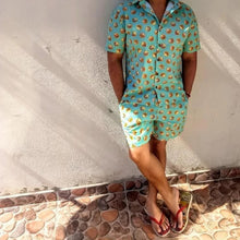 Load image into Gallery viewer, Men Floral Print Two-Piece Set
