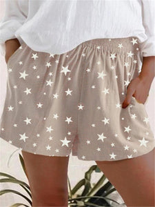 Casual Loose Star Print ShortsCasual Loose Star Print Shorts
