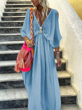 Load image into Gallery viewer, Elegant Deep V-neck Maxi Dress for Summer
