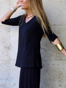 Long-sleeved V-neck Slim Women's Suit