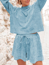 Load image into Gallery viewer, Fashionable Simple Casual Loose Shirt Shorts Suit
