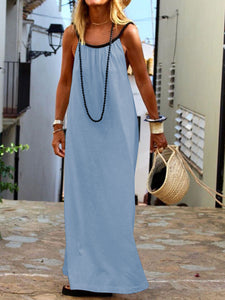 Simple Casual Loose Maxi Dress