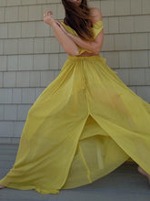 Load image into Gallery viewer, Off Shoulder Short Top and Loose Dress Women&#39;s Suit
