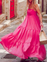 Load image into Gallery viewer, Summer Pure Color Slip Maxi Dress
