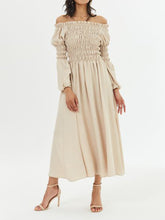 Load image into Gallery viewer, Single Collar Solid Color Elegant Dress
