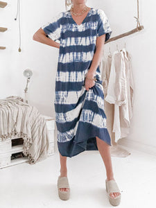 Tie-Dye Short Sleeve Dress