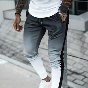 Men'S Black And White Gradient Print Suit