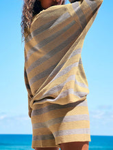 Load image into Gallery viewer, Striped Casual Loose Knit Two Piece Set
